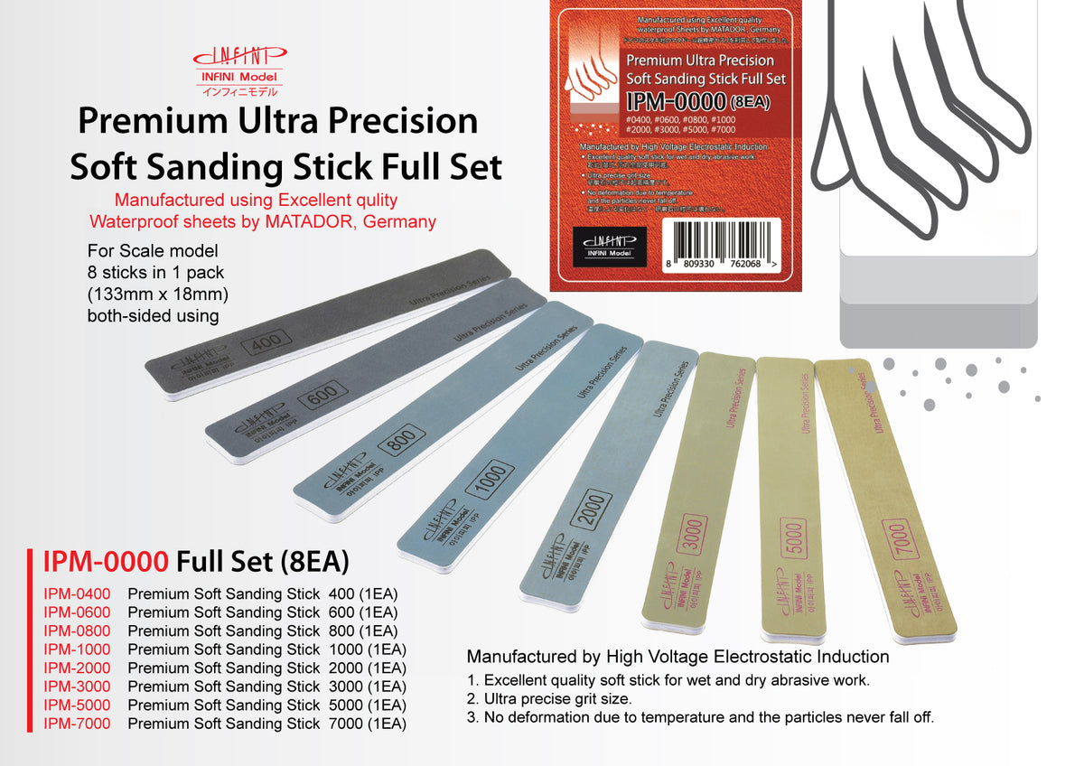 Infini 4 EA BJD OOAK Premium Ultra Precision Soft Sanding Stick IPM-5000 
