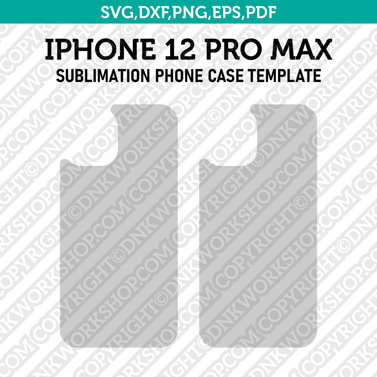 Template Casing Sublimasi Iphone 12 Pro Max