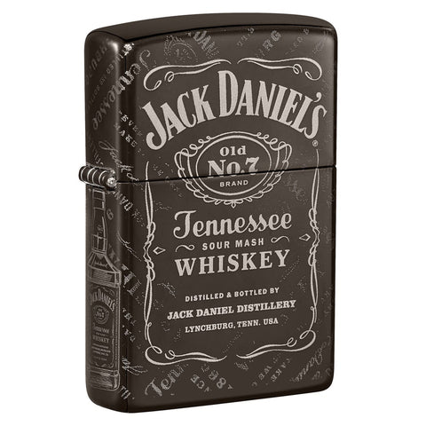 Zippo Jack Daniels High Polish Black 360 Lighter