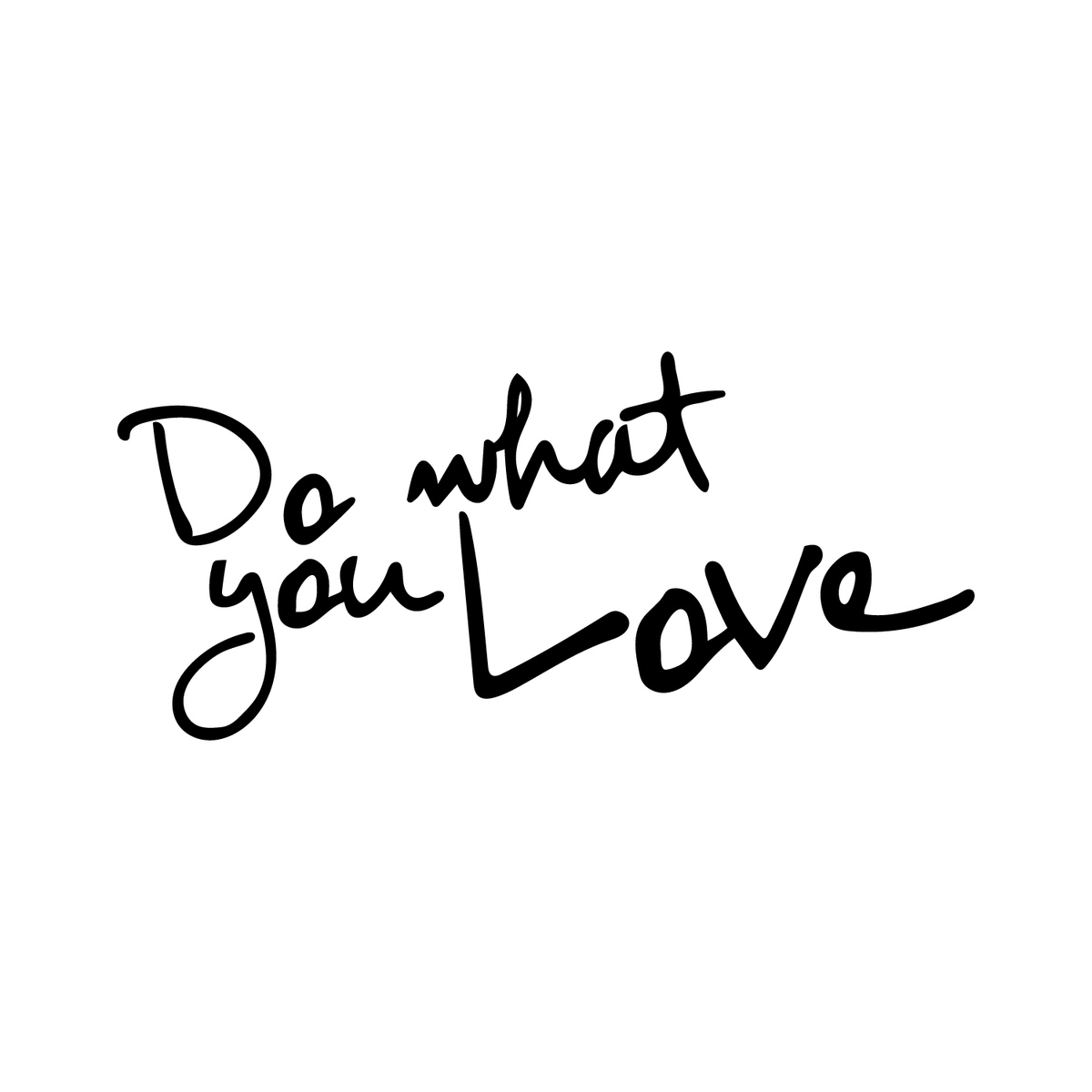 Do What You Love Inspirational Life Quotes Wall Art Decal 30 X 14 Imprinted Designs