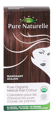 MAHOGANY - Pure Organic, Manas PURE NATURELLE Herbal Hair Colour - USD -  Pure Naturelle Organic & Natural Products, USA (A Division of Manas  International Inc. Canada)