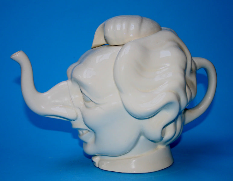 spitting image margaret thatcher teapot clipart