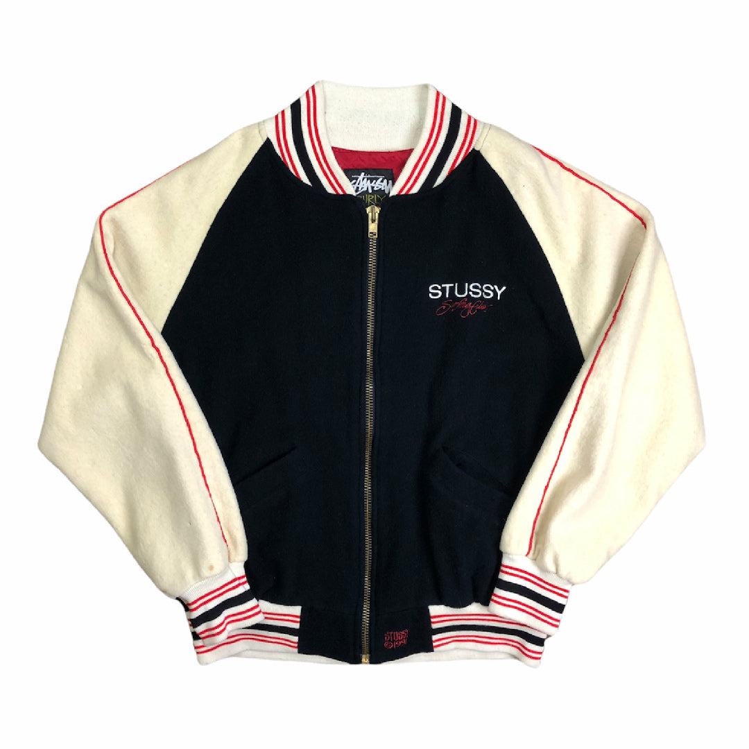 old stussy 03 varsity jacket スタジャン-