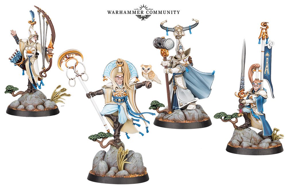 A Closer Look at the Lumineth Myari's Purifiers From Warhammer Underworlds: Direchasm