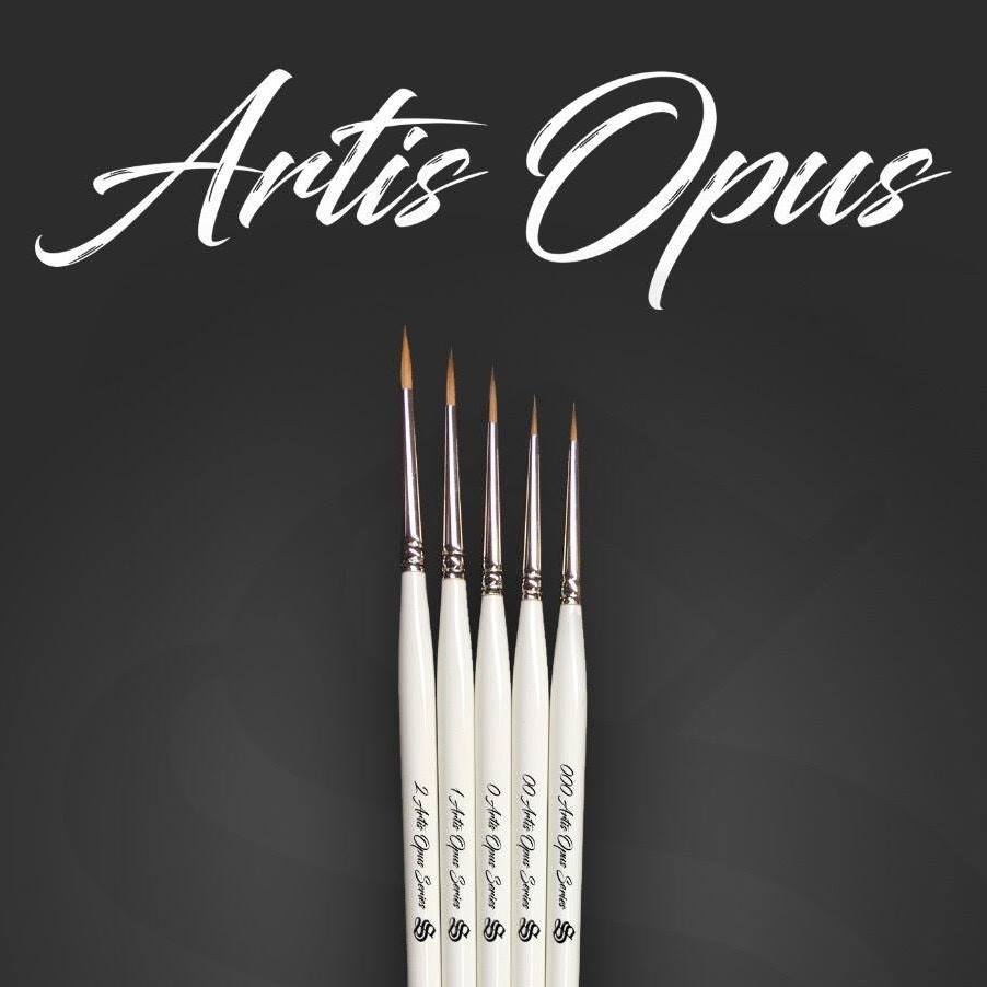 Artis Opus Series D Medium+, Large+, and XX-Large Drybrushes