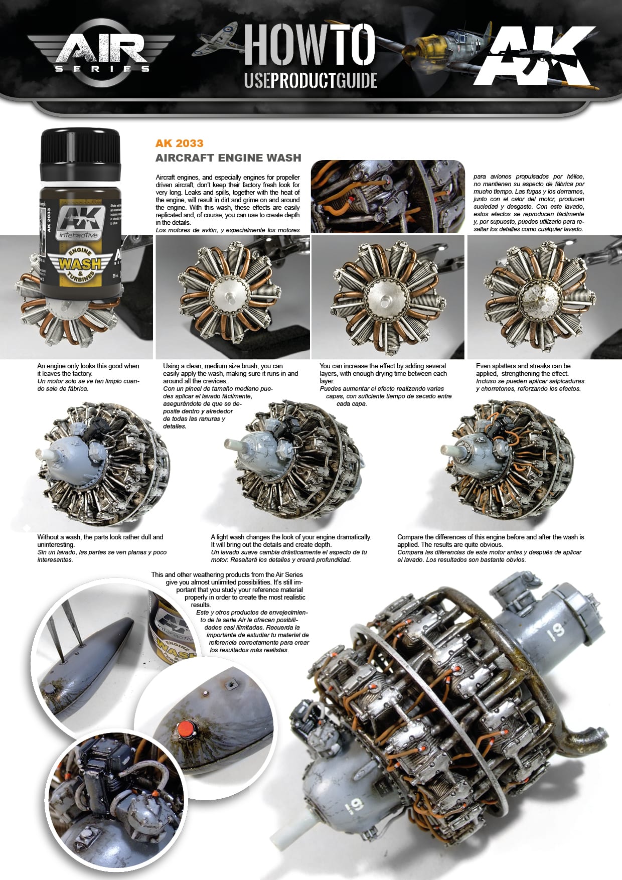 AK Interactive Aircraft Engine Wash