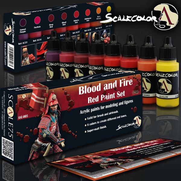 Scale75 Blood and Fire Red Paint Set