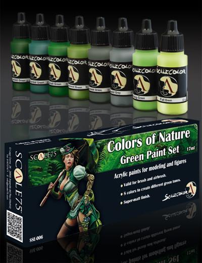 Scale75 Colors of Nature Green Paint Set