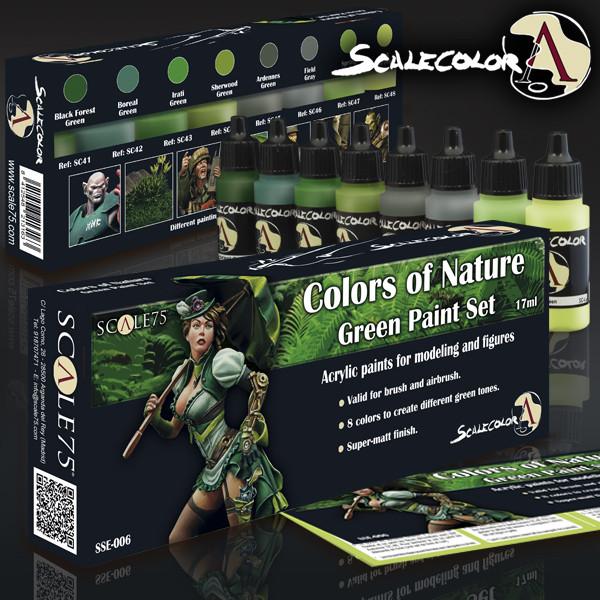 Scale75 Colors of Nature Green Paint Set