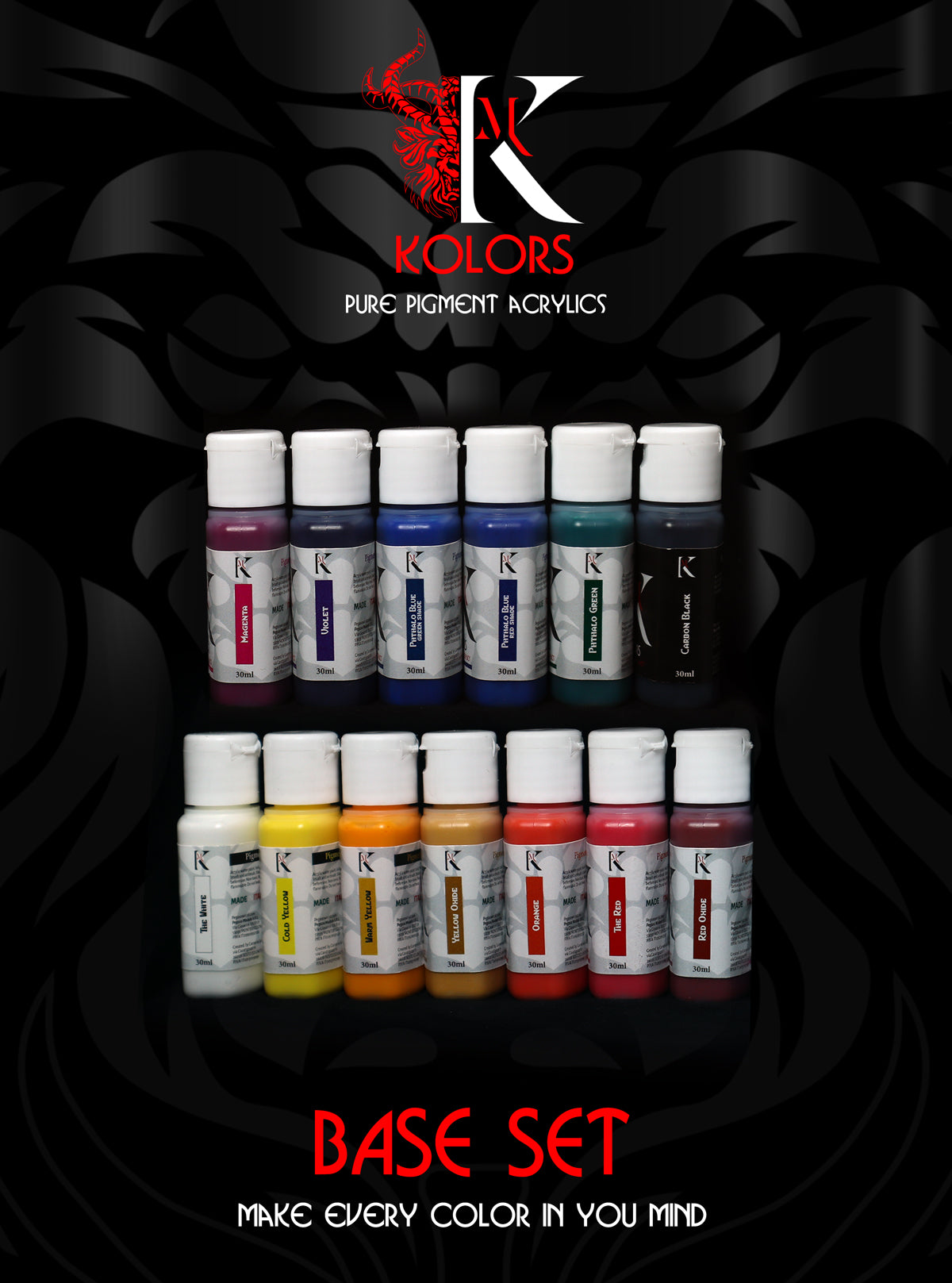 Kimera Kolors Pure Pigments Base Set