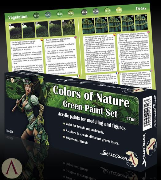 Scale75 Colors of Nature Green Paint Set