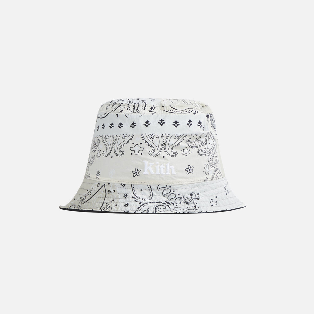 Kith Deconstructed Bandana Reversible Bucket Hat - Canvas