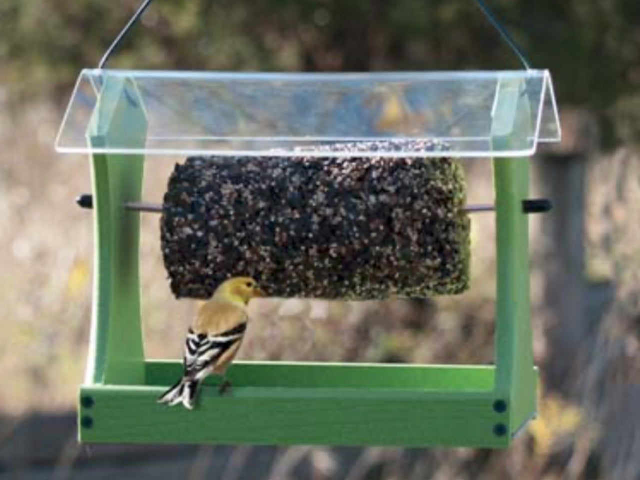 cylinder suet feeder