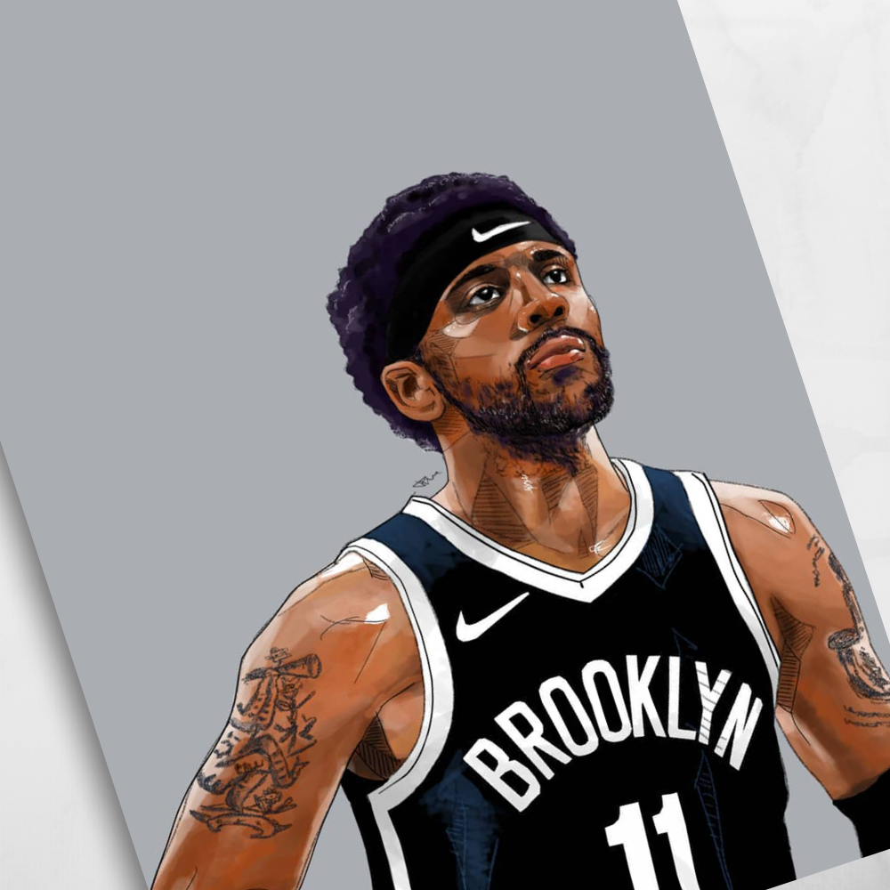 Kyrie Irving Brooklyn Nets T-Shirt by Gilang Bogy - Pixels