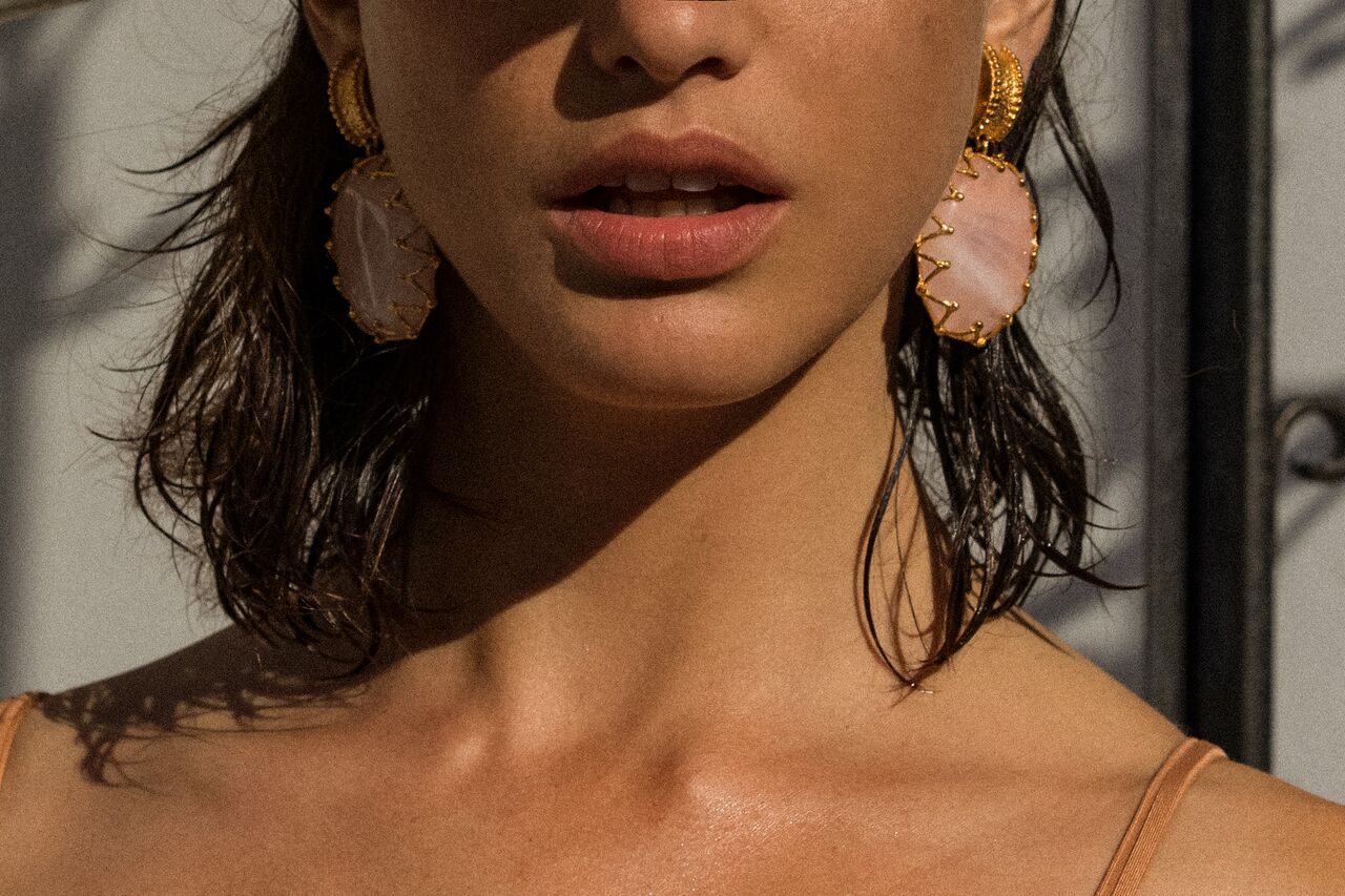 Lola Earrings Pale Pink