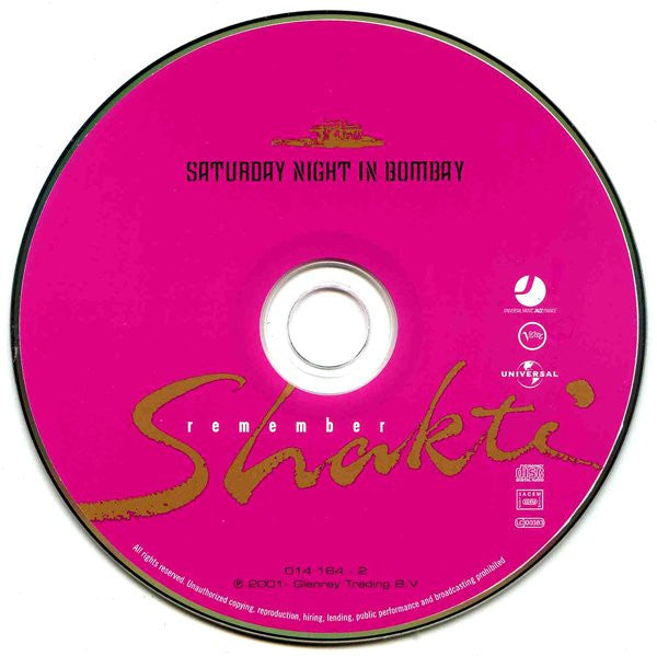 Buy Remember Shakti* : Saturday Night In Bombay (CD, Album) Online for a  great price