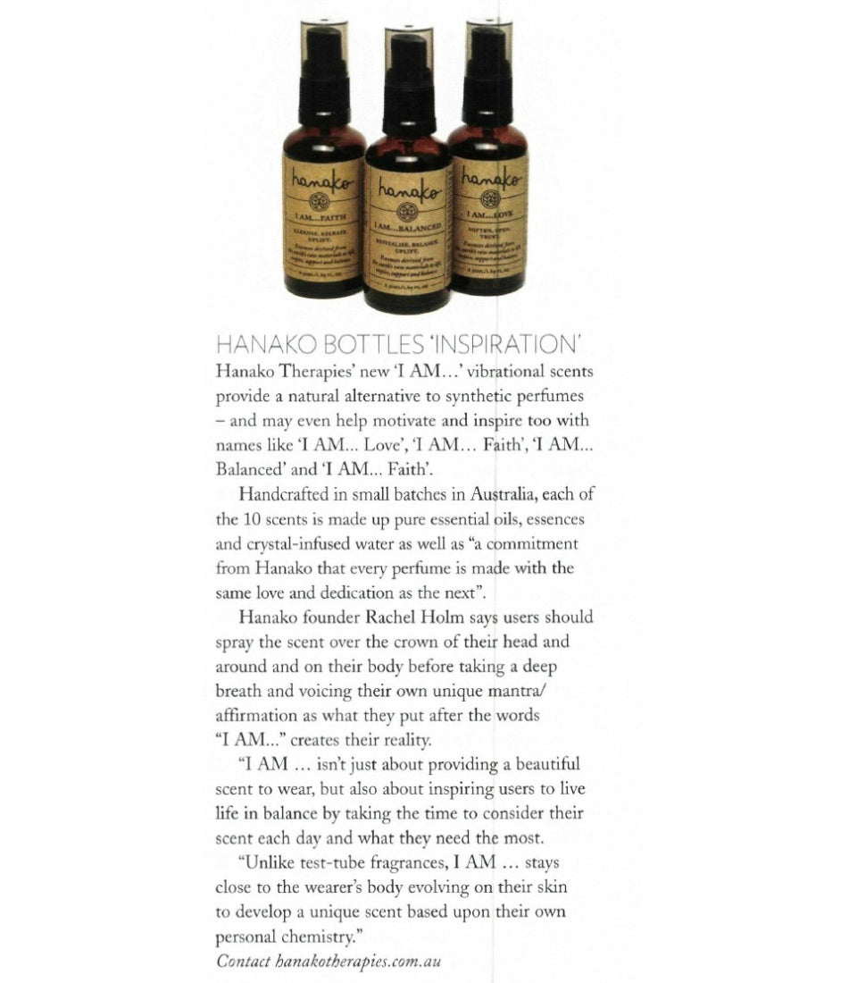 Hanako Therapies featuring in Professional Beauty Magazine