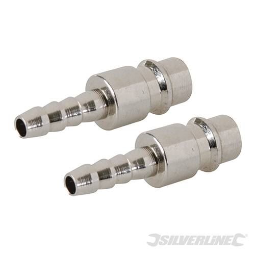 Silverline 868632-2 Quick Couplers L Air 25mm With Two Threaded Ends 1/4 " 
