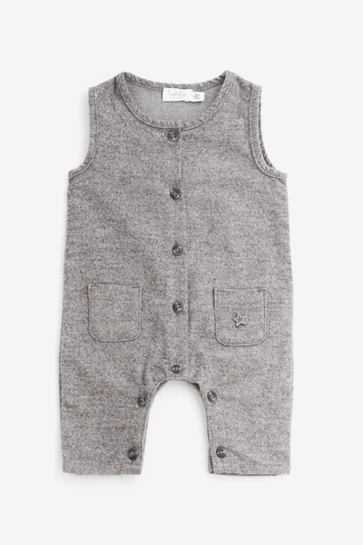 Tocoto Vintage Baby Boy Flannel Jumpsuit