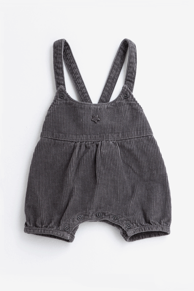 Tocoto Vintage Grey Corduroy Overalls