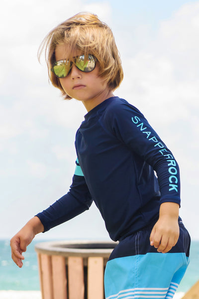 Navy Long-Sleeve Rash Guard