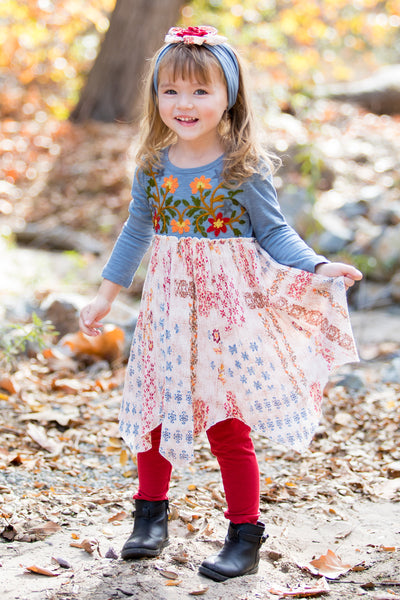 Mimi & Maggie Little Canyon Handkerchief Dress