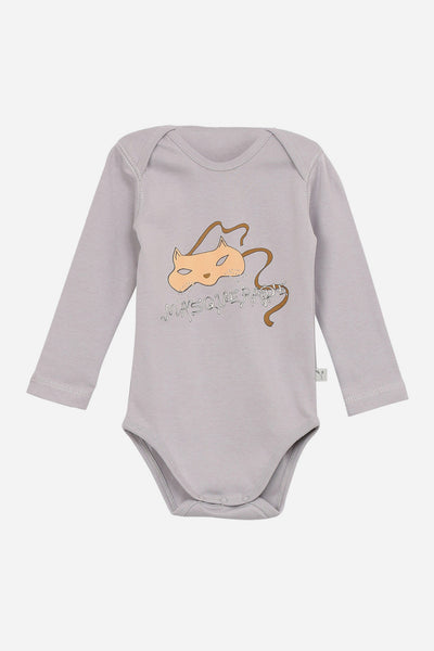 Baby Onesie Wheat Mask Print 