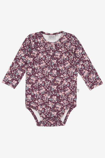 Baby Onesie Wheat Liv Long Sleeve (Size 6M left)