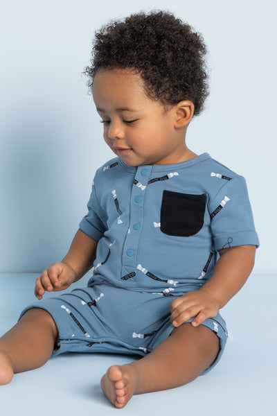 Miles Baby Rolls Candy Sky Baby Boy Romper