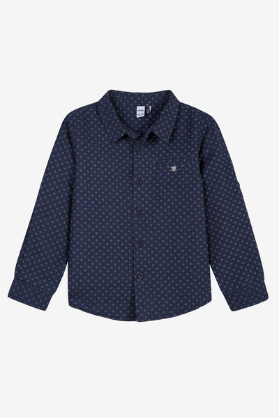 3pommes Navy Button Down Shirt