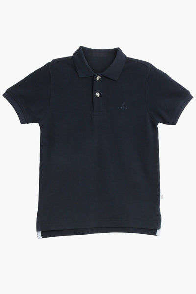 Wheat Anchor Polo - Navy