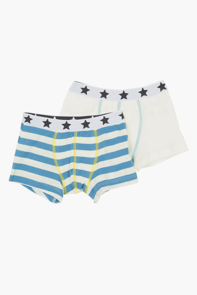 Petit Bateau 2-Pack Boxer Shorts - Blue/White