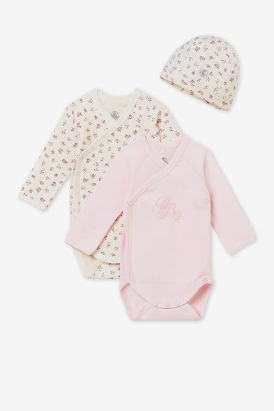 Baby Onesie Petit Bateau Tanor Set - Girl