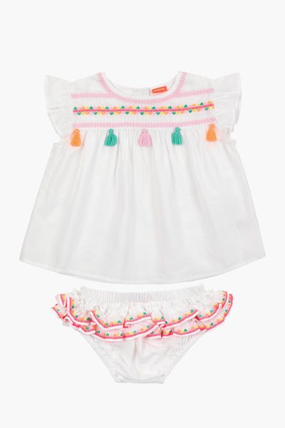 Sunuva Embroidered Baby Girls Set