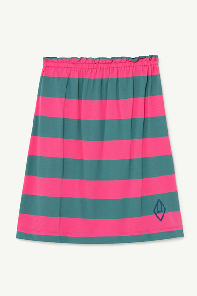 Kids Girls Skirt The Animals Observatory Stripes Kitten - Pink Stripes