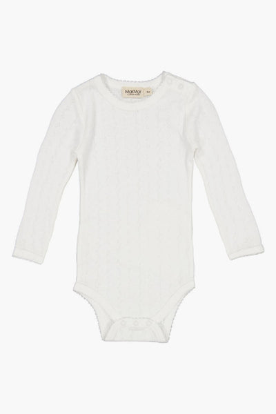 Baby Onesie MarMar Copenhagen Benedicte Pointelle Girls - Cloud