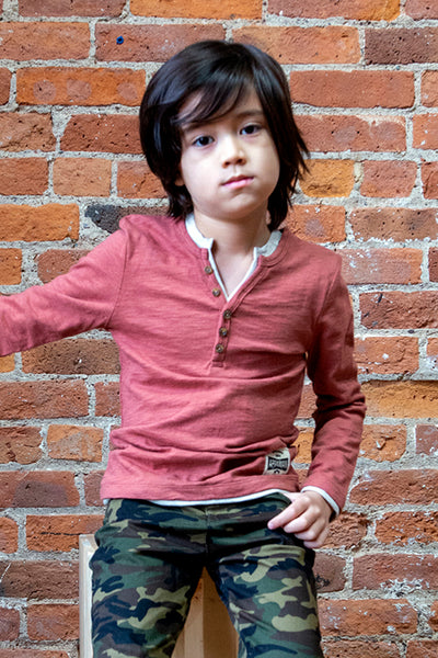 Boys Shirt Appaman Camden - Clay