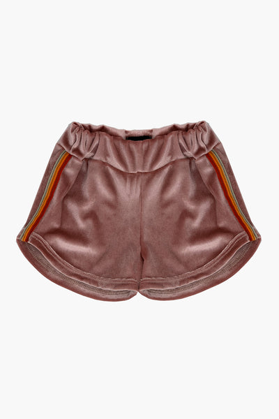 Wee Monster Dusty Pink Velvet Girls Shorts