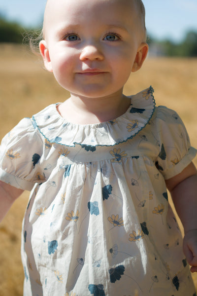 Girls Shirt Beet World Emily Blue Floral Set