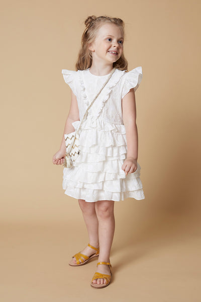 Velveteen Geena Layered Girls Dress 