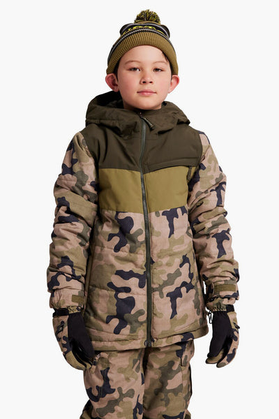 Burton Kids Ropedrop Jacket - Olive Camo