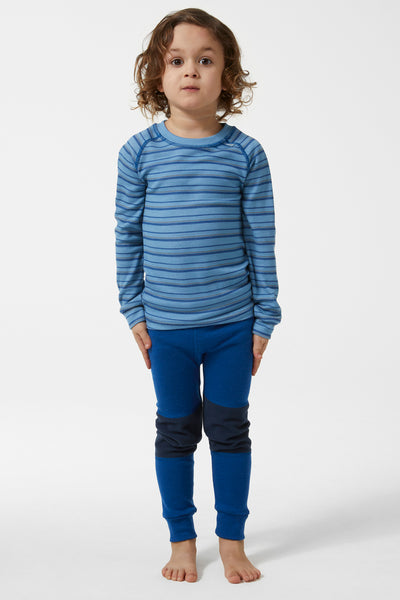 Boys Baselayer Helly Hansen Lifa Merino Set Blue Fog