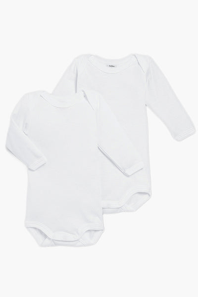 Baby Onesie Petit Bateau 2-Pack Long Sleeve 