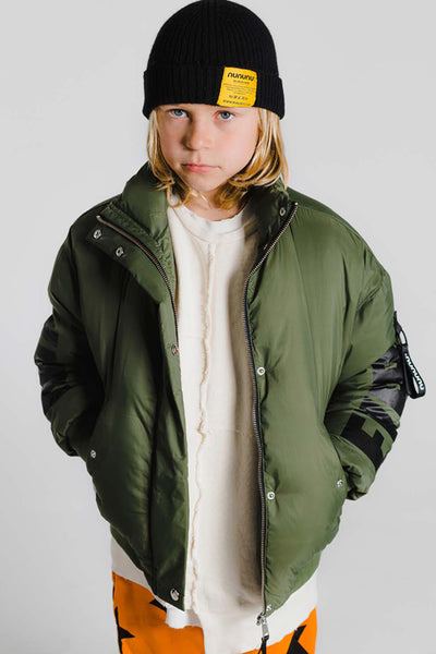 Boys and Girls Jacket Nununu Military 