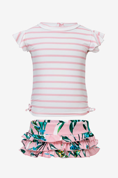 Royal Palm Ruffle Baby Girls Set