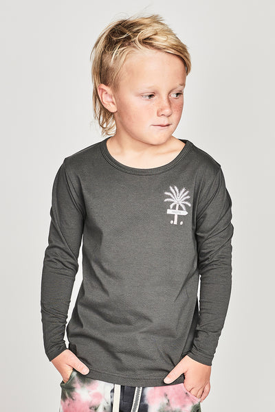 Munster Kids Palmway Kids T-Shirt - Washed Black