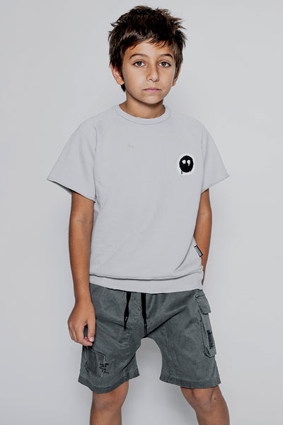 Nununu Patch Cargo Kids Shorts - Vintage Grey