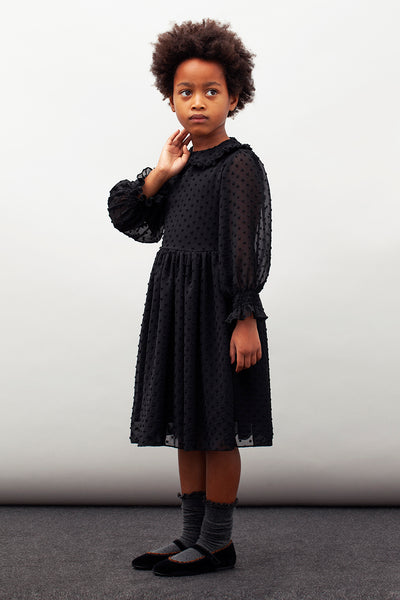 Girls Dress Tocoto Vintage Plumeti Lace 