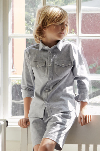 Wheat Poul Button Down Boys Shirt