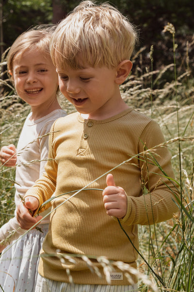 MarMar Copenhagen Ribbed Boys Shirt - Hay